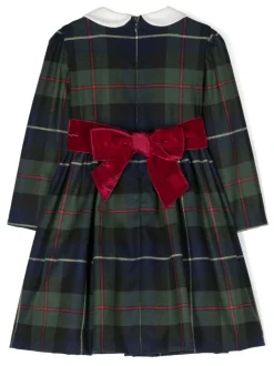 Kids IL GUFO Abito misto cotone a quadri multicolor