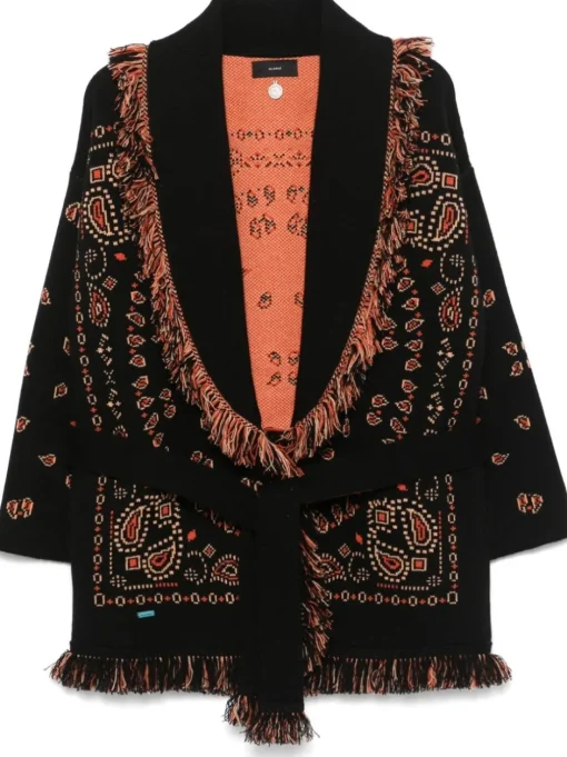ALANUI Cardigan with jacquard bandana motif