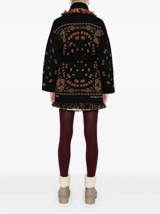 ALANUI Cardigan with jacquard bandana motif
