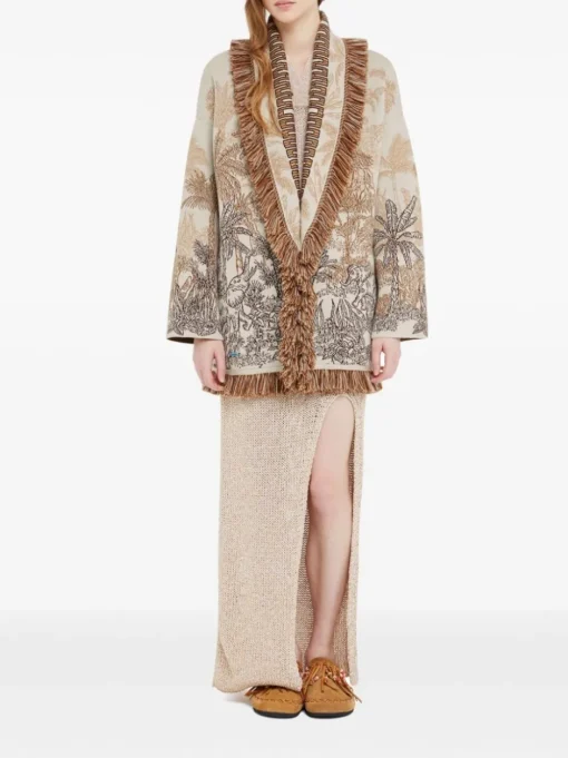 ALANUI Jungle Toile de Jouy cardigan