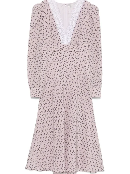 ALESSANDRA RICH Midi dress with print