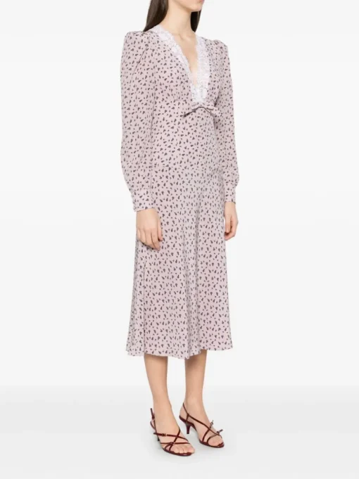 ALESSANDRA RICH Midi dress with print