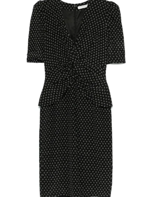 ALESSANDRA RICH Midi dress with print