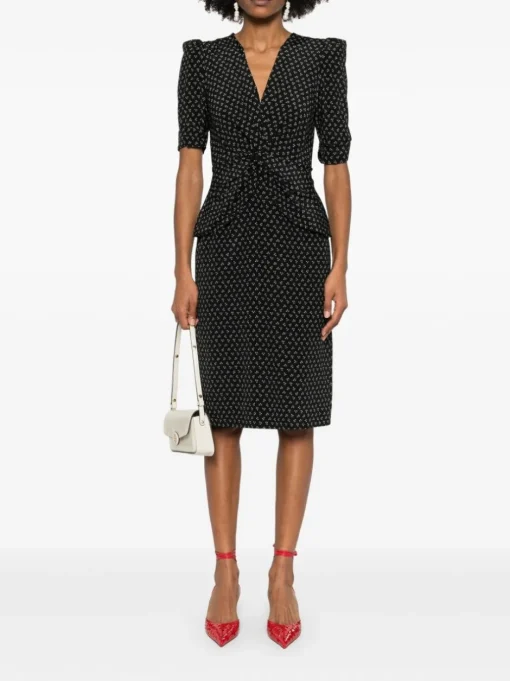 ALESSANDRA RICH Midi dress with print