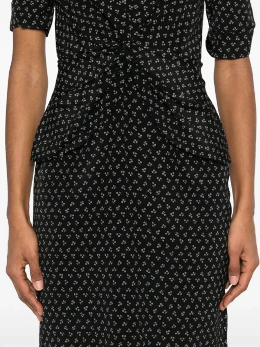 ALESSANDRA RICH Midi dress with print