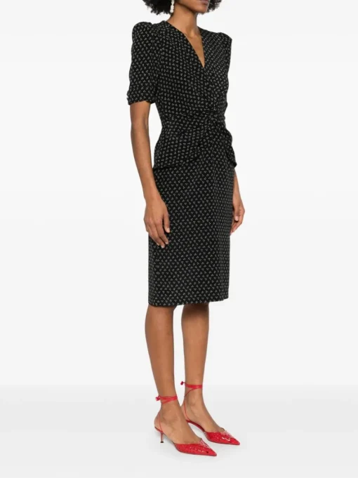 ALESSANDRA RICH Midi dress with print