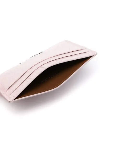 ALEXANDER McQUEEN Card holder with crackle effect