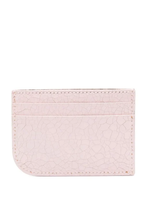 ALEXANDER McQUEEN Card holder with crackle effect