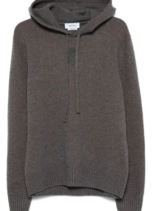 ALEXANDER McQUEEN Hooded sweatshirt with Skull embroidery
