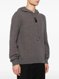 ALEXANDER McQUEEN Hooded sweatshirt with Skull embroidery