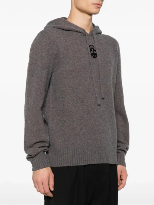 ALEXANDER McQUEEN Hooded sweatshirt with Skull embroidery