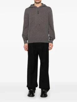 ALEXANDER McQUEEN Hooded sweatshirt with Skull embroidery