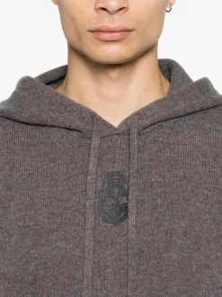 ALEXANDER McQUEEN Hooded sweatshirt with Skull embroidery
