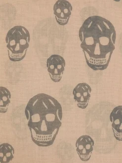 ALEXANDER McQUEEN Scarf with skull