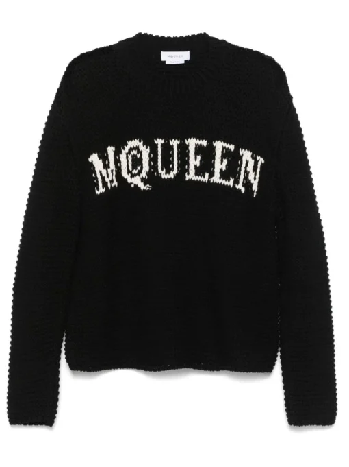 ALEXANDER McQUEEN sweater with inlaid logo