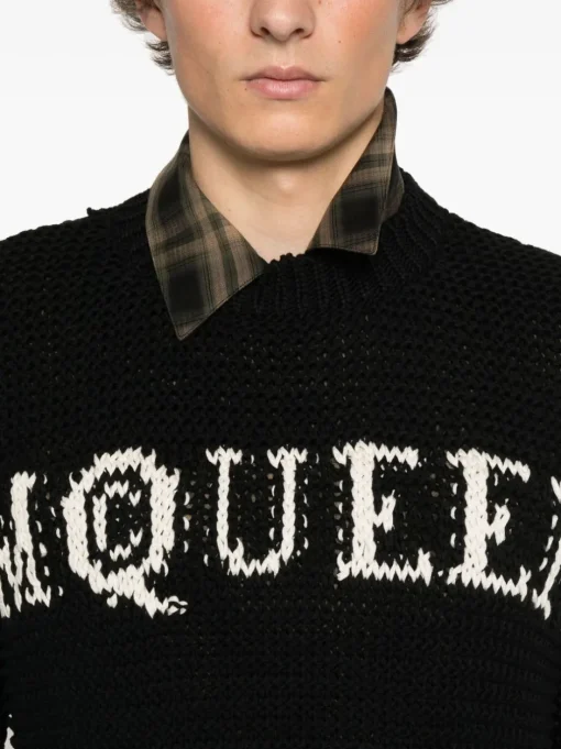 ALEXANDER McQUEEN sweater with inlaid logo