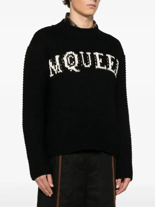 ALEXANDER McQUEEN sweater with inlaid logo