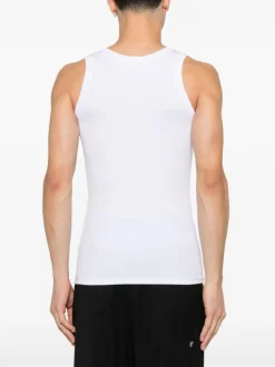 ALEXANDER McQUEEN Tank top with Skull embroidery