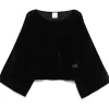 ALLUDE open knit sweater