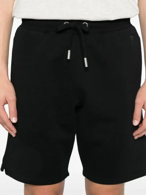 AMI PARIS Shorts with Ami de Coeur embroidery
