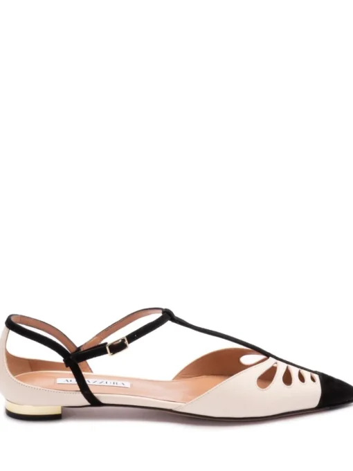 AQUAZZURA Ballet flats with cut-out detail