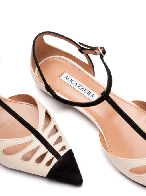 AQUAZZURA Ballet flats with cut-out detail
