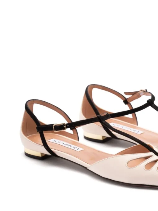 AQUAZZURA Ballet flats with cut-out detail