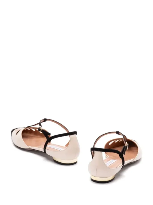 AQUAZZURA Ballet flats with cut-out detail