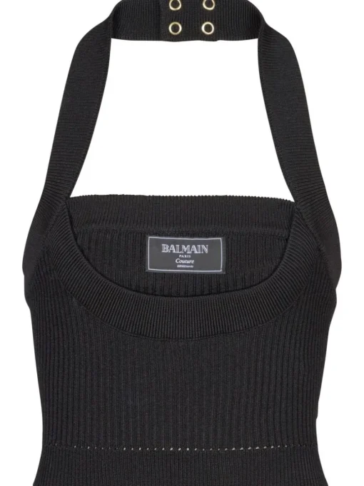BALMAIN Top with halter neck