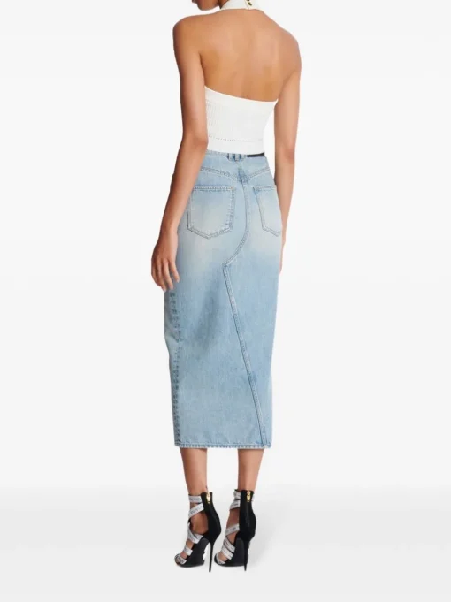 BALMAIN Top with halter neck