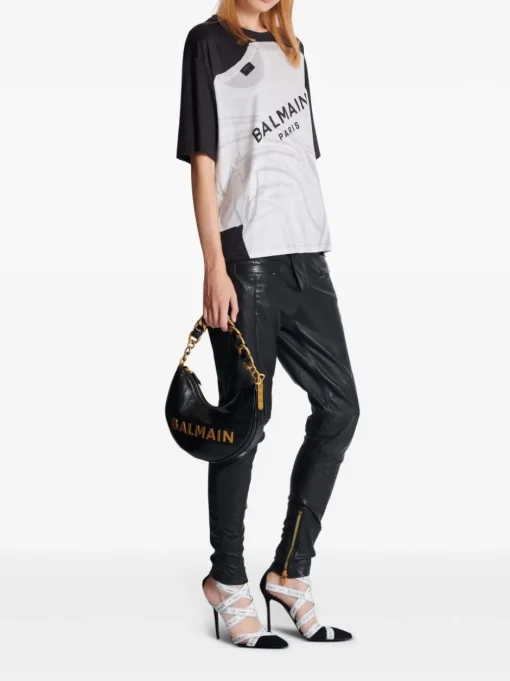 BALMAIN T-shirt with trompe loeil effect