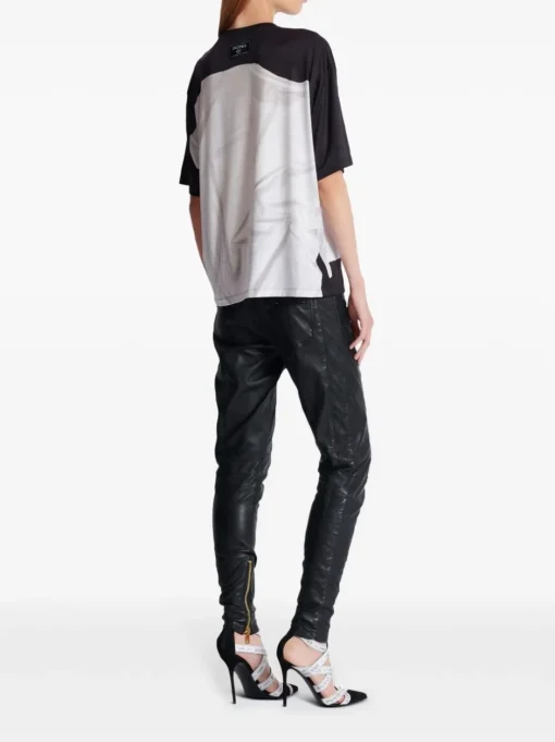 BALMAIN T-shirt with trompe loeil effect