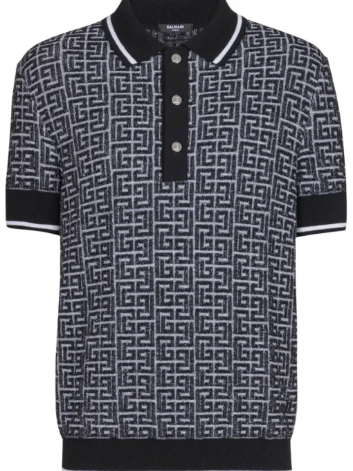 BALMAIN Polo Labyrinth