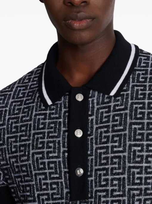 BALMAIN Polo Labyrinth