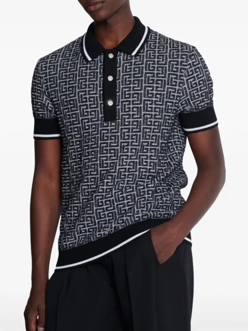 BALMAIN Polo Labyrinth