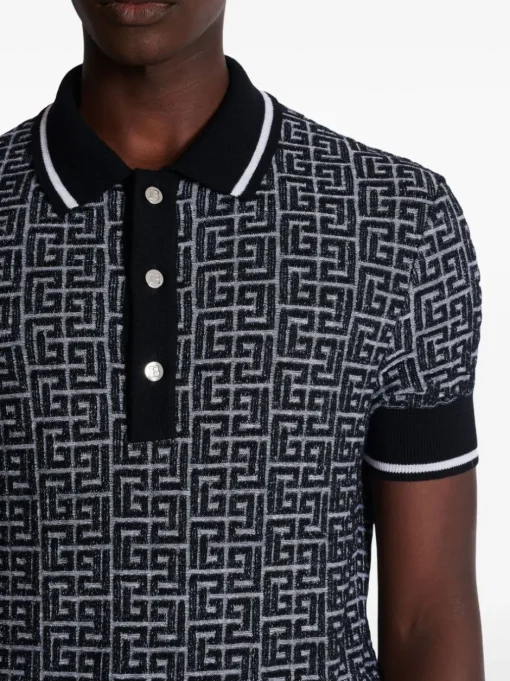 BALMAIN Polo Labyrinth