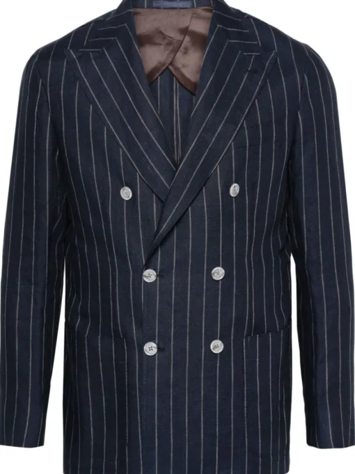 BARBA Blazer doppiopetto gessato