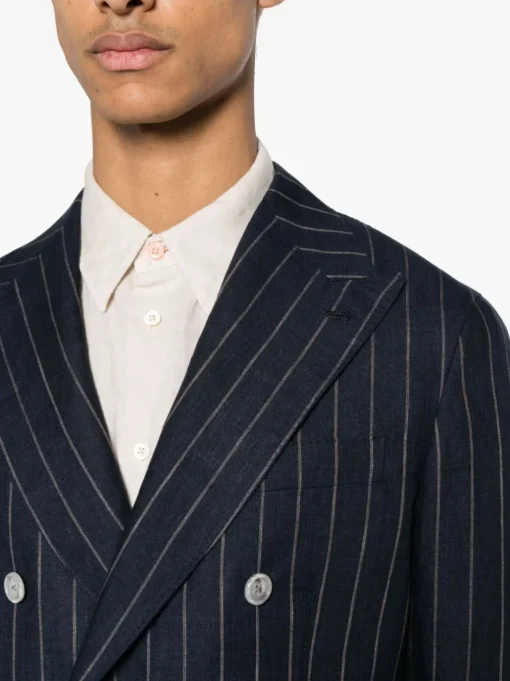 BARBA Blazer doppiopetto gessato