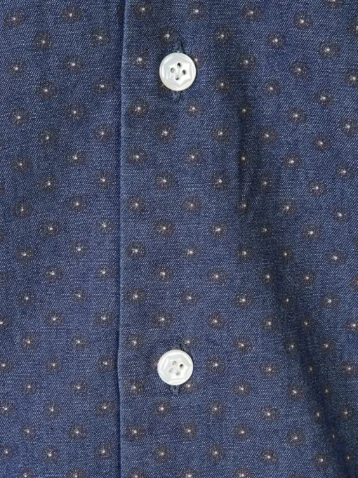 BARBA Camicia con stampa astratta