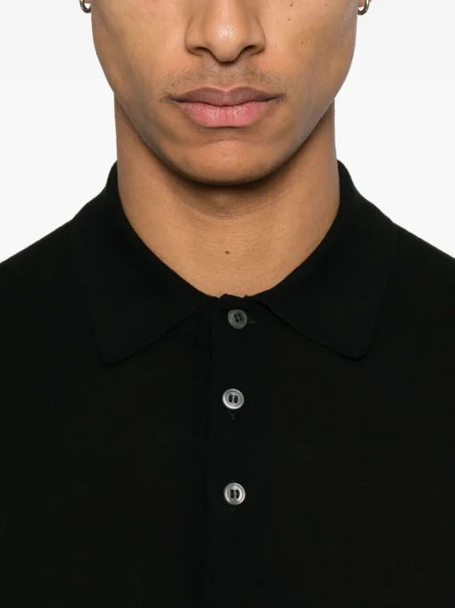 BARBA Cotton polo shirt with logo embroidery