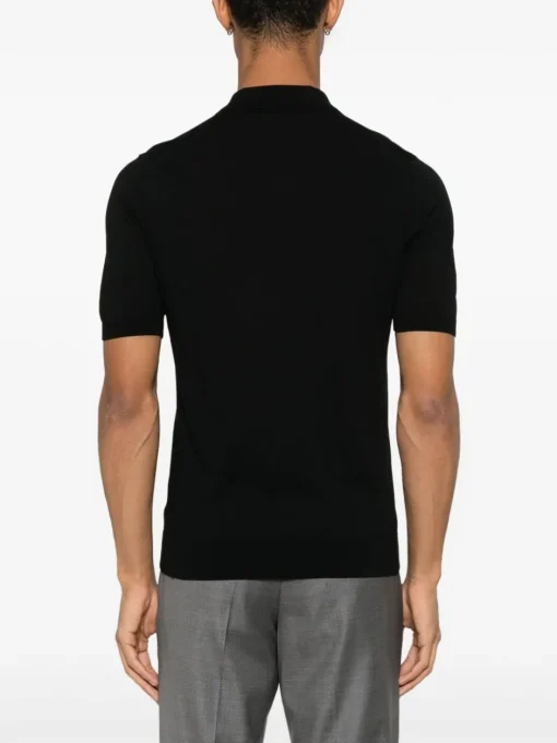 BARBA Cotton polo shirt with logo embroidery