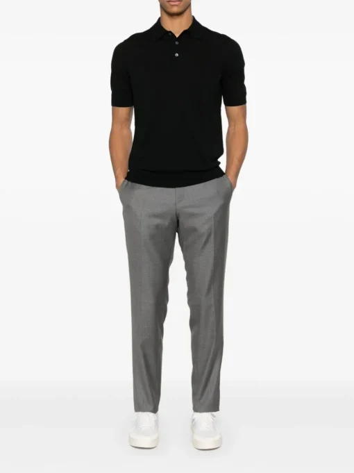 BARBA Cotton polo shirt with logo embroidery