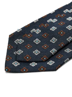 BARBA cravatta con ricami floreali