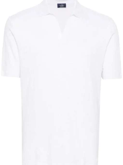 BARBA V-neck polo shirt