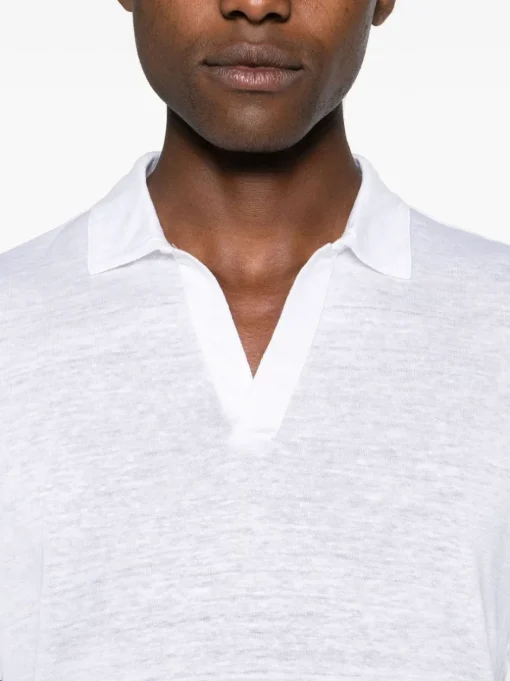 BARBA V-neck polo shirt