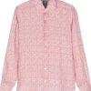 BARBA ,Camicia stampa fantasia fiori
