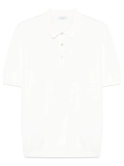 BOGLIOLI Cotton polo with logo embroidery