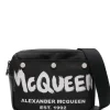 ALEXANDER McQUEEN Borsa messenger con stampa