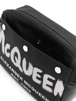 ALEXANDER McQUEEN Borsa messenger con stampa