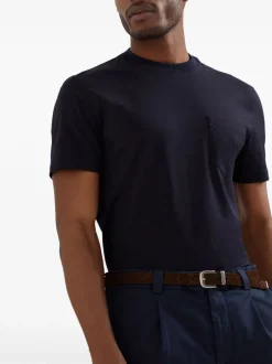 BRUNELLO CUCINELLI Crew-neck T-shirt with patch pockets
